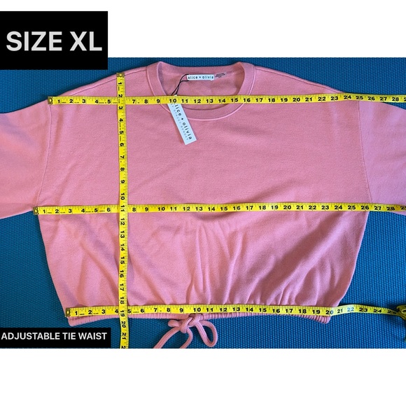 Alice + Olivia Bernetta Pink Cashmere Wool Blend Pullover Sweatshirt Sweater Top - Picture 13 of 17